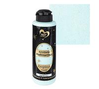 Ideen mit Herz Pittura acrilica Multisurface con glitter preziosi | vernice universale a base d'acqua | con elegante glitter oro brillante | 180 ml (azzurro)
