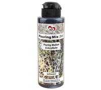 Ideen mit Herz Pouring Mix 2 in 1 | Pittura media & acrilico | 180 ml | Non è necessario miscelare con fluido, medio o olio di silicone (nero)