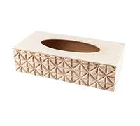 Ideen mit Herz Scatola per fazzoletti in legno, naturale, per fai da te, 26 cm x 12,3 cm x 7 cm