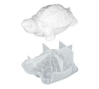 Ideen mit Herz Stampo in silicone a forma di tartaruga 3 - Figura decorativa da versare da soli - Stampo per resina epossidica, gesso, cemento, cera o sapone - Adatto per uso alimentare