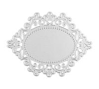 Ideen mit Herz Stencil per punzonatura, cornice, 7,7 cm x 10 cm, adatto per fustellatrici comuni, stencil per realizzare biglietti, ciondoli, biglietti d'auguri, vintage, retrò, scrapbooking