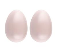 Ideen mit Herz Uova decorative, nido pasquale, decorazione primaverile, con foro per appendere, idea fai da te, diametro 6,5 cm, altezza 10 cm, 2 pezzi (rosa pastello)