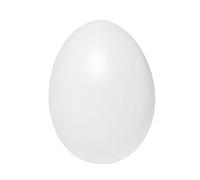 Ideen mit Herz Uova in plastica con foro, altezza 6 cm, diametro 4,5 cm, bianco, 25 pezzi