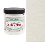 ideen mit herz Vernice a gesso | Chalky Effekt | 250 ml | Colore molto opaco e coprente | A base d'acqua | Colore gesso per effetto shabby chic & vintage (bianco antico)