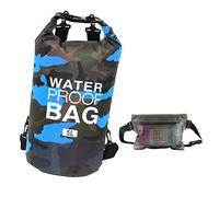 Idefair Borsa Impermeabile a Secco, Zaino da Spiaggia Galleggiante Borsa da Viaggio Leggero a Secco per la Spiaggia, Canottaggio, Pesca, Kayak, Nuoto, Rafting, Camping 5L 10L 15L 20L 30L