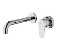 Idelco miscelatore lavabo a muro Sospiro cromo Cromo