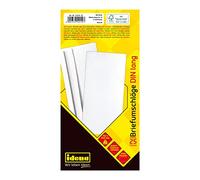 Idena 10219 - Buste lunghe, 75 g/m², autoadesive, senza finestra, bianche, 25 pezzi