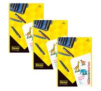 Idena 10382 - Blocco da disegno, DIN A3, 10 fogli, 190 g/m², 3 pezzi