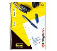 Idena 10391 - Blocco raccoglitore, DIN A4, 80 fogli, 70 g/m², a righe, forato