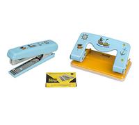 Idena 10495 - Set di perforatrici e cucitrici, motivo pirata, 1 set - NUOVO