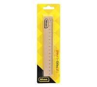 Idena 10852 - Righello lungo 16 cm, righello in legno con scala millimetrica e centimetro, per scuola e ufficio