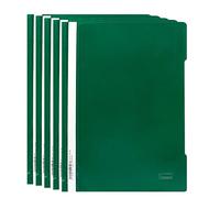 Idena 11347 - Cartella rapida DIN A4, in PP, spessore 250 µ, verde, 5 pz.