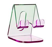 Idena 11365 - Supporto per cellulare in plastica viola-verde, supporto per smartphone, circa 6,5 x 8 x 8,5 cm, adatto per l'ufficio e la casa