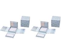 Idena 11370 - Set di blocchi note apribili con foglietti adesivi e nastro adesivo, pratico dispenser in scatola pieghevole, adatto per l'ufficio, la scuola e la casa, compatto e versatile