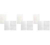 Idena 12245 - Copertina per quaderno, a scacchi, 160 pagine, 100 g/m², con nastro, ricarica pagine interne (Confezione da 3)
