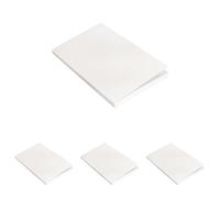 Idena 12247 - Blocco note, a righe, 160 pagine, 100 g/m², con nastro, ricarica pagine interne (Confezione da 4)
