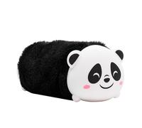 Idena 20216 - Astuccio per matite Fluffy Panda con Cerniera, Circa 22 x 8 x 8 cm, Grande Astuccio per matite in Bianco e Nero