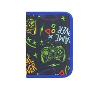 Idena 22084-Astuccio Cerniera e Patta Interna, Design da Gioco, Astuccio per matite Riempito con 27 Articoli, Multicolore, One Size, 20178-1