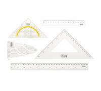 Idena 22923 - Set di geometrie archiviabili, 4 pezzi, 30 cm