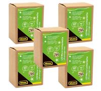 Idena 31114-5 - Microcatena luminosa a LED con 10 LED in bianco caldo, 5 pezzi, funzione timer di 6 ore, funzionamento a batteria, ciascuno lungo 1,2 m, decorazione per feste, decorazione natalizia