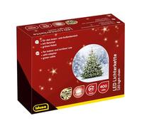 Idena 400er LED Lichterkette schwarz 47,9 m NUOVO