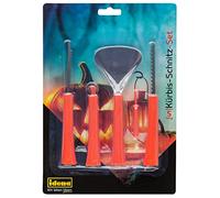 Idena 31284 - Set per intagliare le zucche per bambini, composto da pala, 2 seghe, coltello per arrotolare e raschietto, perfetto per scavare e modellare le zucche di Halloween