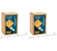 Idena 31602 - Catena luminosa a LED con 30 LED in bianco caldo, con funzione timer 6 ore e telecomando, a batteria, lunga circa 1,75 m, per interni, per feste, Natale, decorazione, matrimonio