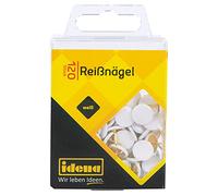 Idena 334025 - Puntine da disegno, 120 pezzi, bianco