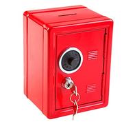 Idena 337159 - Cassaforte a risparmio energetico, colore rosso