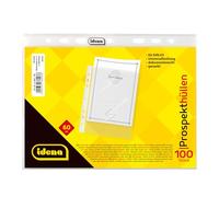 Idena 376007 - Cartella formato DIN A5, 60µ, grana, 100 pezzi