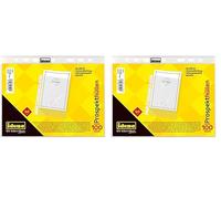 Idena 376007 - Cartella formato DIN A5, 60µ, grana, 100 pezzi (Confezione da 2)