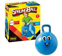 Idena 40094 Happy Face Jumping Ball, Blue, 45-50 cm