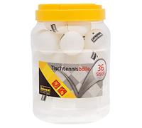 Idena 40169 - Palline da ping pong 36 pezzi, colore bianco, diametro circa 4 cm, secondo le direttive ITTF, qualità 1 stella, per il club, il tempo libero e gli appassionati di sport