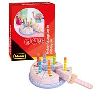 Idena 40262-Torta Legno, Torta di Compleanno per Cucina e Negozio, per Bambini dai 2 Anni in su, Dimensioni Circa 15 x 15 x 8,5 cm, Multicolore, 40262