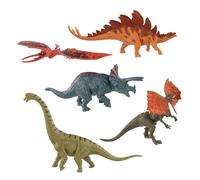 Idena 40387 - Set di Figure da Gioco, 5 Dinosauri in plastica, ciascuno Alto Circa 15 cm, Figure di Animali per Bambini a Partire dai 3 Anni di età