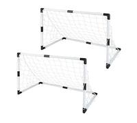 Idena 40465 - Mini Porte da Calcio, Set da Pezzi, ca. 91,5 x 61 x 48 cm