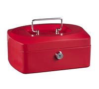 Idena 50038 - Cassetta portavalori 10", dimensioni 255 x 200 x 90 mm, colore rosso, 1 pz.