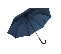 Idena 50109 - Ombrello a bastone blu con diametro di 100 cm, ombrello con apertura automatica e manico soft-touch, lunghezza circa 88 cm