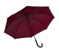 Idena 50110 - Ombrello a bastone bordeaux con diametro di 100 cm, ombrello con apertura automatica e manico soft-touch, lunghezza circa 88 cm.
