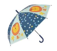 Idena 50115 - Ombrello in plastica per bambini con motivo a leone, ombrello a bastone con apertura manuale, diametro 83 cm e lunghezza circa 66 cm