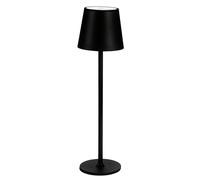 Idena 50123 - Lampada da tavolo LED touch, lampada ricaricabile per esterni e interni, lampada da tavolo regolabile in altezza in nero