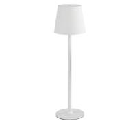 Idena 50124 - Lampada da tavolo LED touch, lampada ricaricabile per esterni e interni, lampada da tavolo regolabile in altezza in bianco