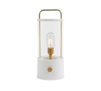 Idena 50126 - Lanterna da campeggio a LED in bianco, lampada per interni ed esterni, ricaricabile e dimmerabile, circa 35 cm, luce portatile