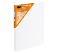 Idena 60007 - Telaio con Tela in 100% Cotone, grammatura 380 g/m², per Colori a Olio e Acrilico, Dimensioni Circa 24 x 30 cm, Colore: Bianco