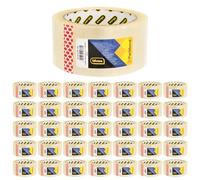 Idena 60063 - Nastro trasparente, 50 mm x 66 m, 36 rotoli di nastro silenzioso, ideale per traslochi e spedizioni