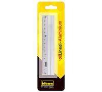 Idena 602121 - Righello in alluminio, 15 cm, argento, 1 pz.