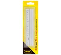 Idena 602121 - Righello in alluminio, 15 cm, argento, 1 pz.