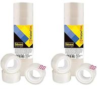 Idena 631040 - Pellicola adesiva, 10 pezzi 15 mm x 10 m, trasparente (Confezione da 2)