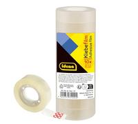 Idena 631042 - Pellicola adesiva 33 m x 15 mm, 10 pezzi, trasparente