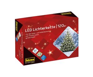 Idena 8325097 - LED Lichterkette mit 120 LED in warmweiß, mit 8 Stunden (Idena)
